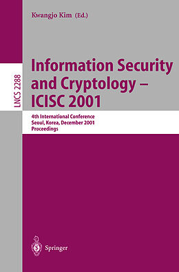 Kartonierter Einband Information Security and Cryptology - ICISC 2001 von 