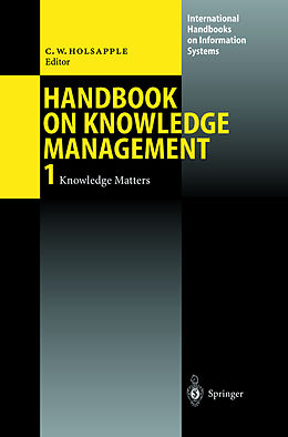 Fester Einband Handbook on Knowledge Management 1 von 