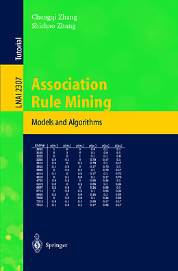 Kartonierter Einband Association Rule Mining von Shichao Zhang, Chengqi Zhang
