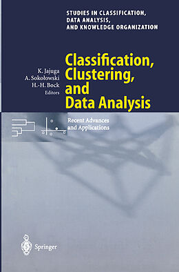 Couverture cartonnée Classification, Clustering, and Data Analysis de 