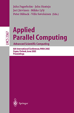 Kartonierter Einband Applied Parallel Computing: Advanced Scientific Computing von 