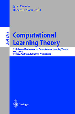 Kartonierter Einband Computational Learning Theory von 