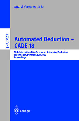 Kartonierter Einband Automated Deduction - CADE-18 von 