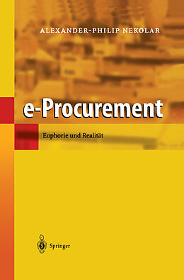 Fester Einband e-Procurement von Alexander-Philip Nekolar