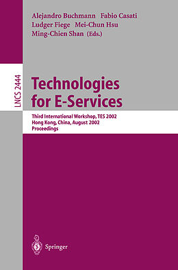 Couverture cartonnée Technologies for E-Services de 
