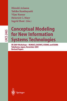 Kartonierter Einband Conceptual Modeling for New Information Systems Technologies von 