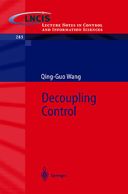 Couverture cartonnée Decoupling Control de Qing-Guo Wang