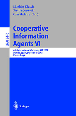 Kartonierter Einband Cooperative Information Agents VI von 