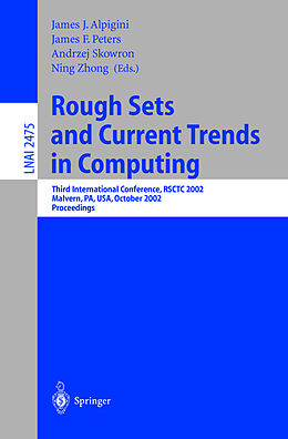 Kartonierter Einband Rough Sets and Current Trends in Computing von 