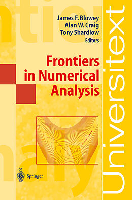 Kartonierter Einband Frontiers in Numerical Analysis von 