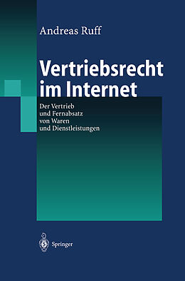 Fester Einband Vertriebsrecht im Internet von Andreas Ruff