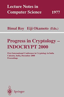 E-Book (pdf) Progress in Cryptology - INDOCRYPT 2000 von 