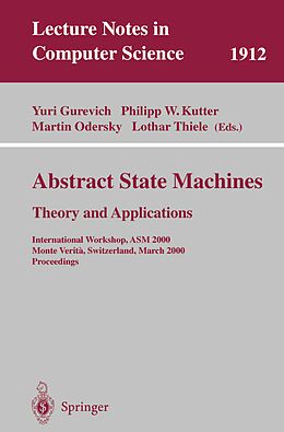 E-Book (pdf) Abstract State Machines - Theory and Applications von 