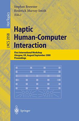 E-Book (pdf) Haptic Human-Computer Interaction von 