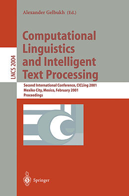 eBook (pdf) Computational Linguistics and Intelligent Text Processing de 