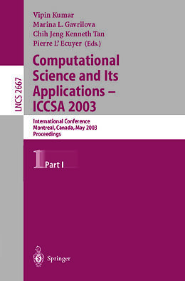 E-Book (pdf) Computational Science and Its Applications - ICCSA 2003 von 