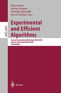 E-Book (pdf) Experimental and Efficient Algorithms von 