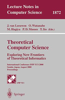 E-Book (pdf) Theoretical Computer Science: Exploring New Frontiers of Theoretical Informatics von 