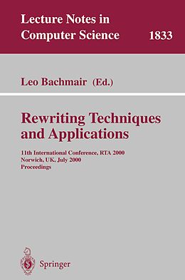 E-Book (pdf) Rewriting Techniques and Applications von 