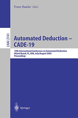 E-Book (pdf) Automated Deduction - CADE-19 von 