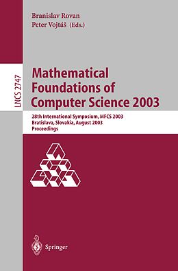 E-Book (pdf) Mathematical Foundations of Computer Science 2003 von 