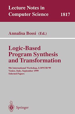 E-Book (pdf) Logic-Based Program Synthesis and Transformation von 