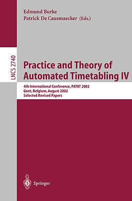 E-Book (pdf) Practice and Theory of Automated Timetabling IV von 