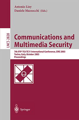 E-Book (pdf) Communications and Multimedia Security. Advanced Techniques for Network and Data Protection von 