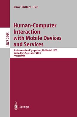 E-Book (pdf) Human-Computer Interaction with Mobile Devices and Services von 