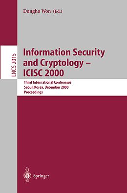 E-Book (pdf) Information Security and Cryptology - ICISC 2000 von 