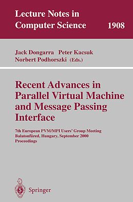 E-Book (pdf) Recent Advances in Parallel Virtual Machine and Message Passing Interface von 