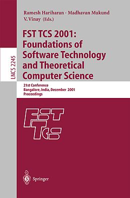E-Book (pdf) FST TCS 2001: Foundations of Software Technology and Theoretical Computer Science von 