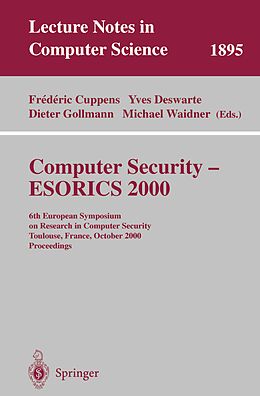 E-Book (pdf) Computer Security - ESORICS 2000 von 