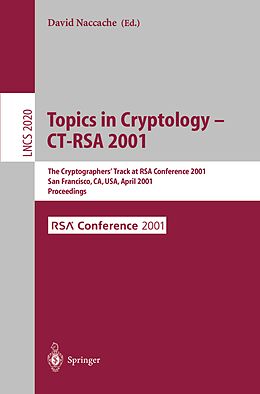 E-Book (pdf) Topics in Cryptology - CT-RSA 2001 von 