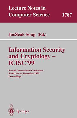 E-Book (pdf) Information Security and Cryptology - ICISC'99 von 