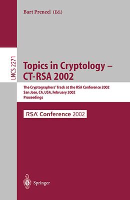 E-Book (pdf) Topics in Cryptology - CT-RSA 2002 von 