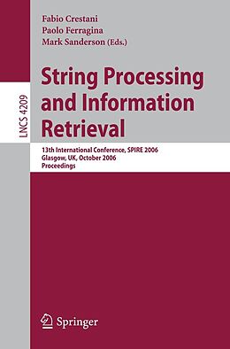 E-Book (pdf) String Processing and Information Retrieval von 