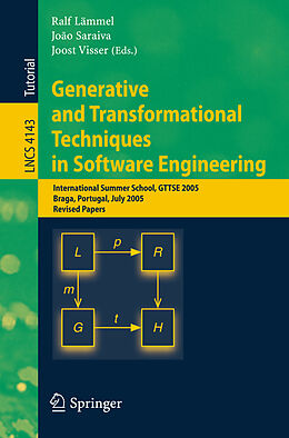 Kartonierter Einband Generative and Transformational Techniques in Software Engineering von 