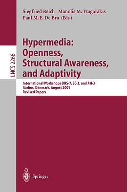 E-Book (pdf) Hypermedia: Openness, Structural Awareness, and Adaptivity von 