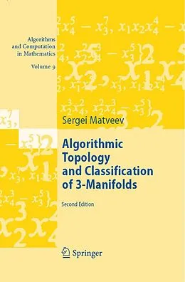 eBook (pdf) Algorithmic Topology and Classification of 3-Manifolds de Sergei Matveev