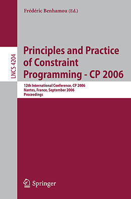 E-Book (pdf) Principles and Practice of Constraint Programming - CP 2006 von 