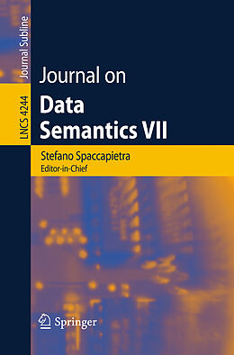 Kartonierter Einband Journal on Data Semantics VII von 