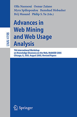Kartonierter Einband Advances in Web Mining and Web Usage Analysis von 