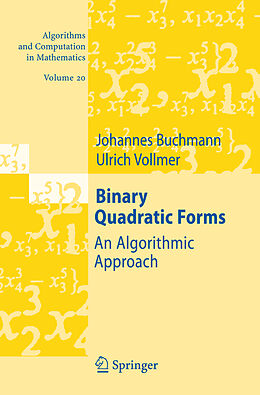 Livre Relié Binary Quadratic Forms de Ulrich Vollmer, Johannes Buchmann