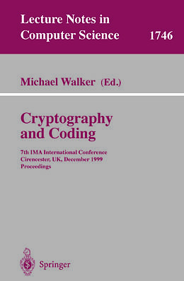 E-Book (pdf) Cryptography and Coding von 