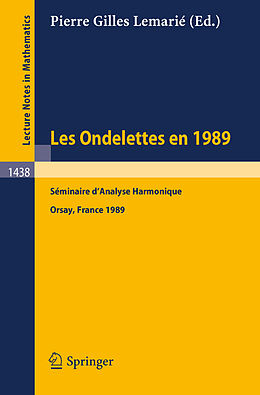 eBook (pdf) Les Ondelettes en 1989 de 