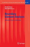 E-Book (pdf) Boundary Element Analysis von Martin Schanz, Olaf Steinbach