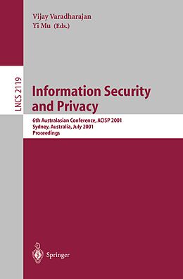E-Book (pdf) Information Security and Privacy von 
