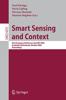 Kartonierter Einband Smart Sensing and Context von 