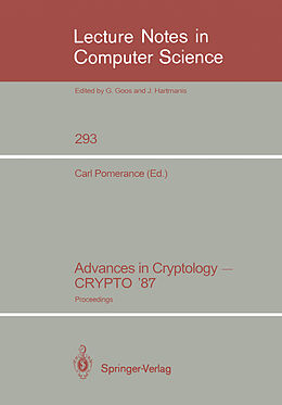 E-Book (pdf) Advances in Cryptology - CRYPTO '87 von 